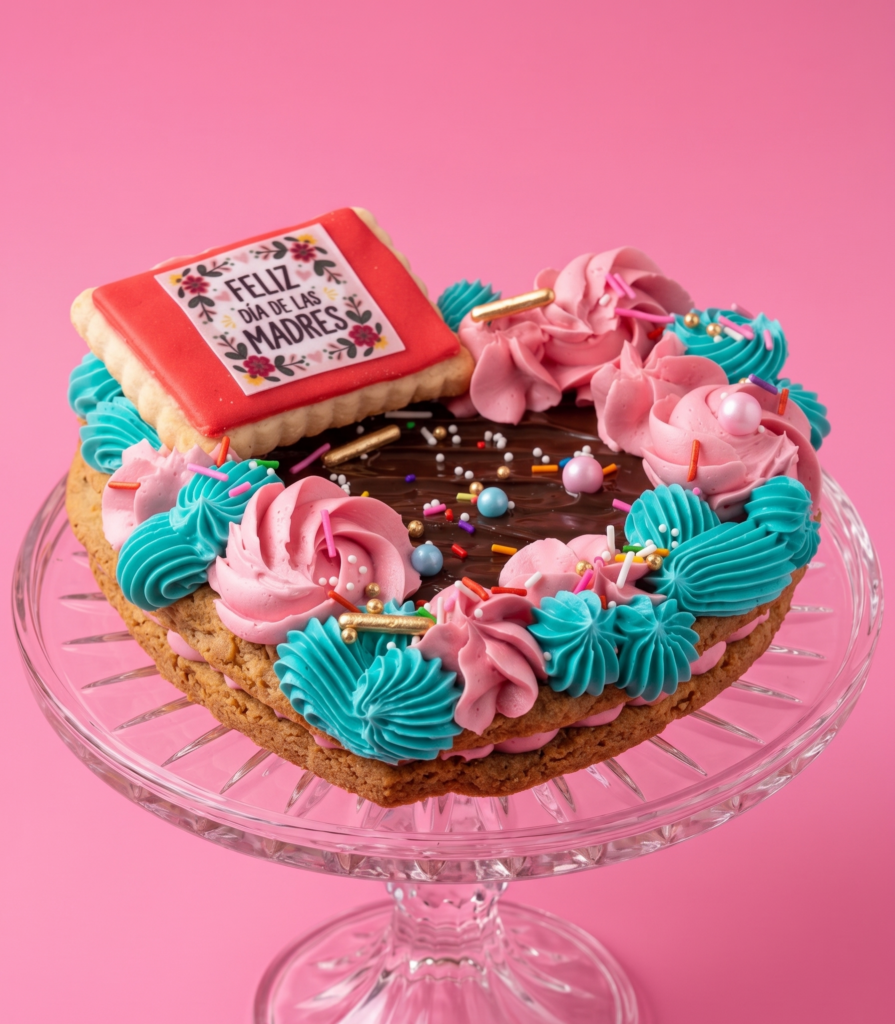 Tarta Corazón de Brownie o Cookie
